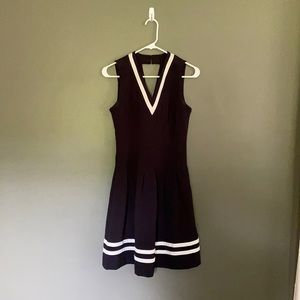 FLARE DRESS DESIGNED LIKE A TENNIS DRESS